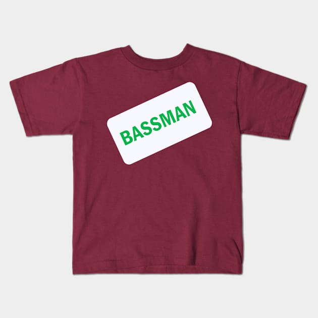 Bassman Kids T-Shirt by NewAmusements